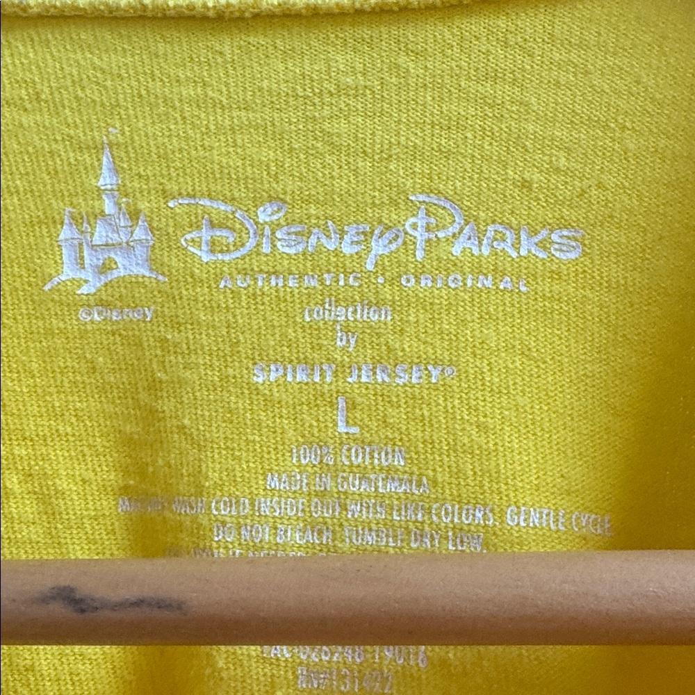 Disney Parks Disneyland Resorts Bright Yellow Long Sleeve Spirit Jersey - Picture 4 of 4